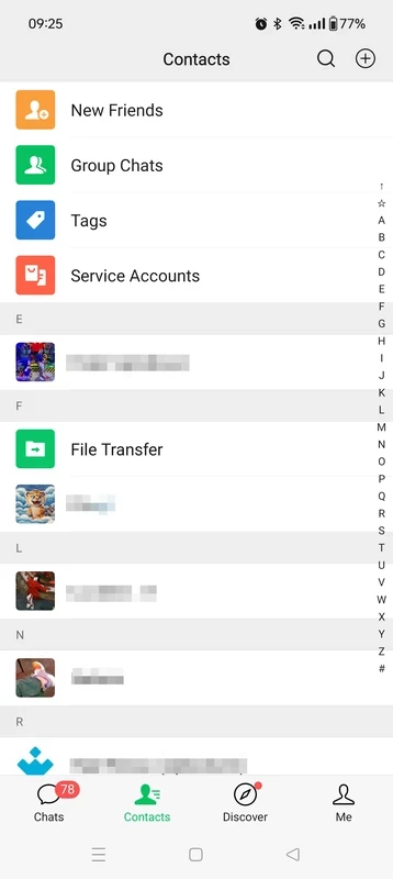 WeChat — zrzut ekranu 3