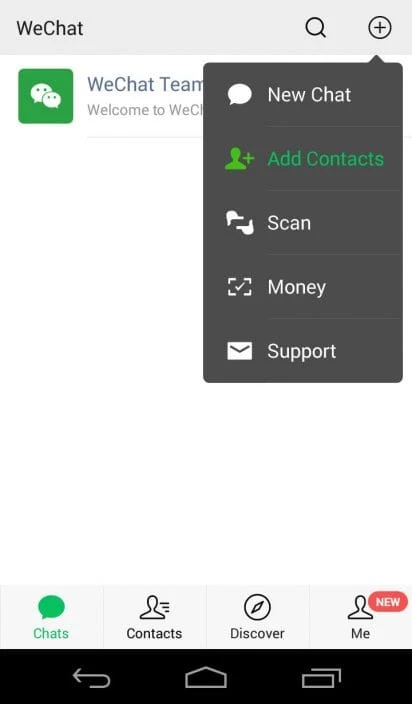 WeChat — zrzut ekranu 5